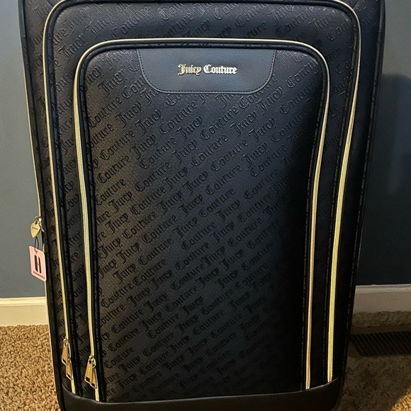 Juicy Couture Black Travel Bag with Gold Details - Picture 1 of 8